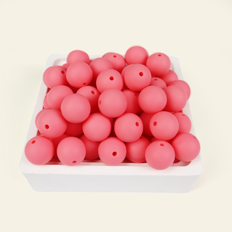 Wholesale  100pcs/pack Candy Color Round Beads Silicone Beads